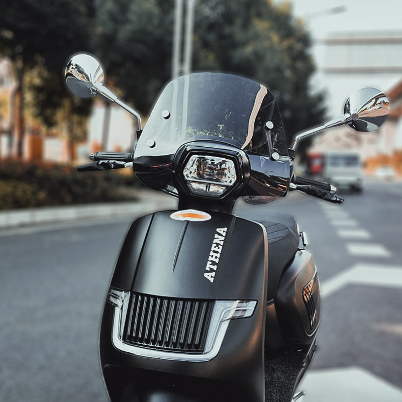 天飞仕适用于雅典娜女神150改装挡风玻璃雅典娜150前风挡配件护胸