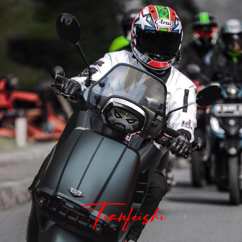 龙嘉维多利亚sixties 300i改装挡风玻璃150前挡风板250风挡加高