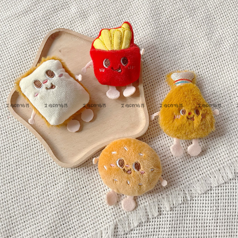 diy服饰胸针配饰炸鸡面包店礼品
