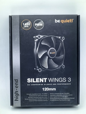 德商bequiet silent WGS3  12/14CM12025台式电脑机箱CPU散热风扇