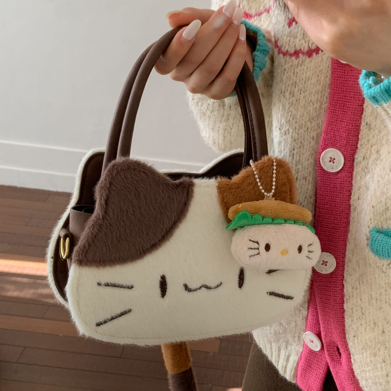 超火爆款可爱三花猫咪手提