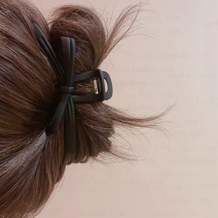 大号盘发抓夹女2024新款 磨砂发夹韩国后脑勺鲨鱼夹子高端发卡发饰