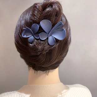 气质秋冬磨砂蝴蝶发夹女后脑勺盘发抓夹高级感鲨鱼夹子发卡发饰新