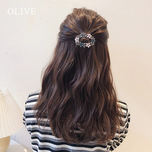 文艺复古妈妈发卡韩国高级头花时尚 简约碎发边夹刘海夹边夹发夹女