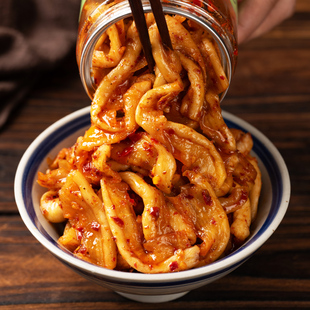 湖南特产衡阳金甲岭鸡萝卜条下饭菜瓶装开味即食金甲吉香辣萝卜干