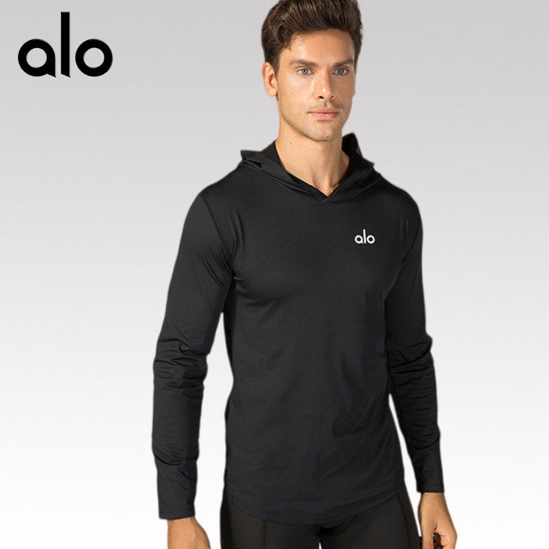 AloYoga.【官网正品】连帽卫衣男春季薄款带帽衫运动长袖T恤