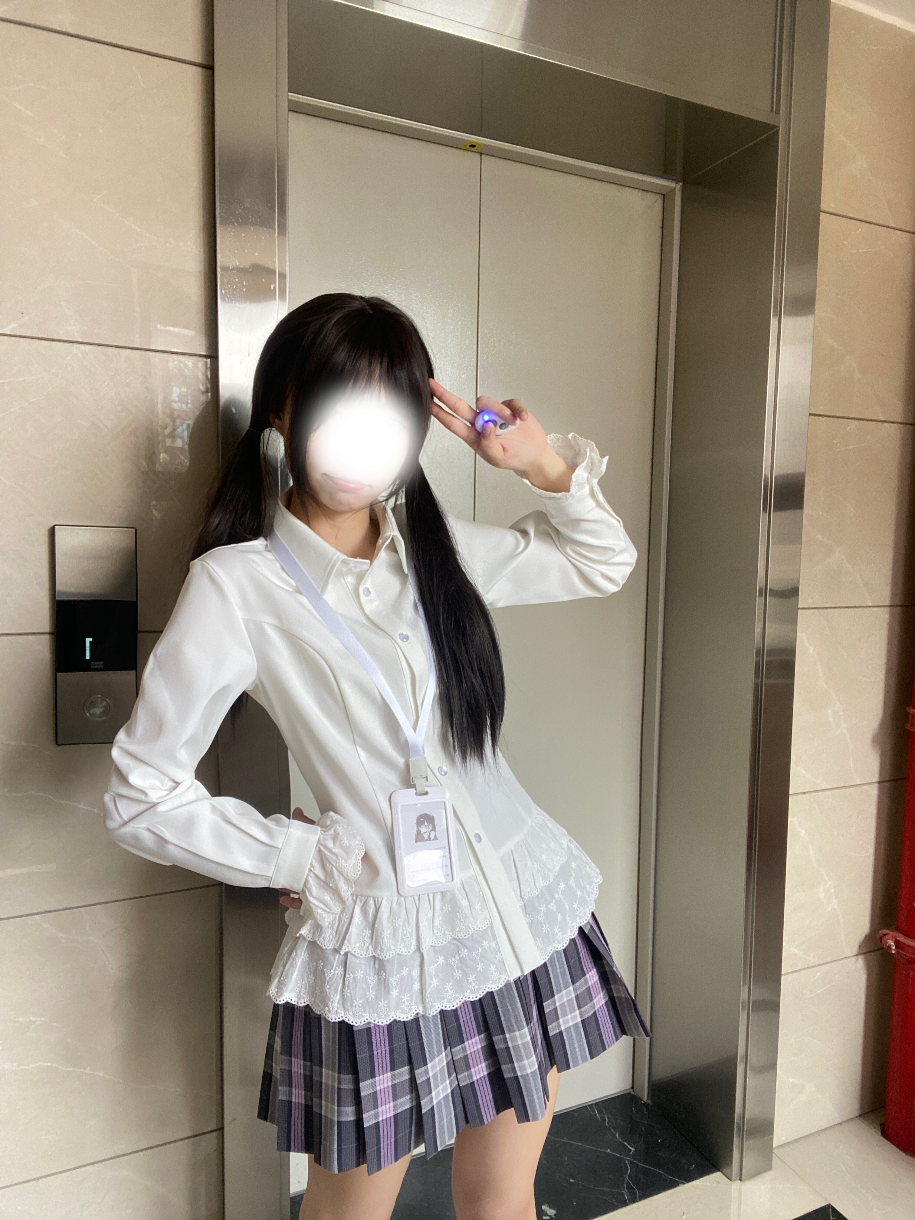 法式复古清洁蕾丝花边镂空白色衬衫女2026春季新款校供感长袖上衣