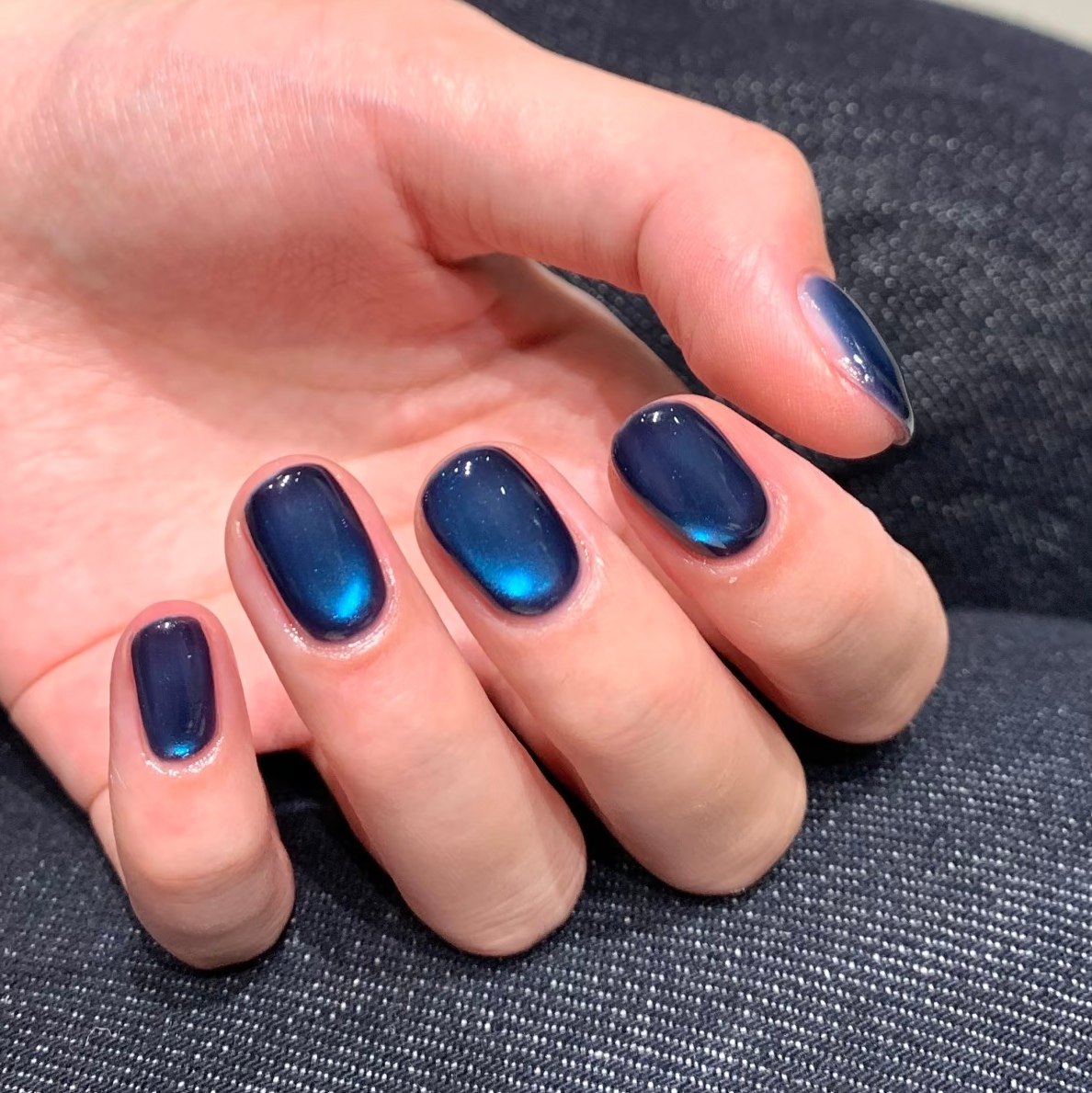 手工穿戴甲短款蓝色猫眼美甲贴片成品可拆卸假指甲显白高级感,彩妆/香水/美妆工具,美甲工具,淘宝优惠券,粉丝福利购,淘宝优惠卷