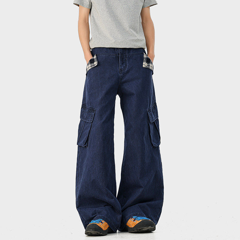 宅男社2026春装新款男士100%棉-300g全棉洗褪色棉布口袋设计工装,男装,休闲裤,淘宝优惠券,粉丝福利购,淘宝优惠卷