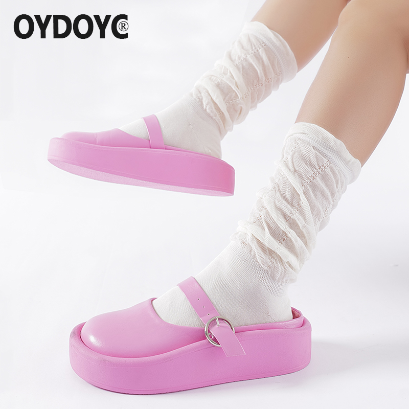 OYDOYC白色小腿袜夏季堆堆袜长袜