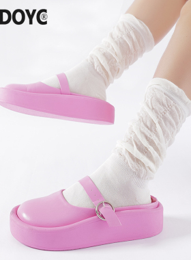 OYDOYC 白色小腿袜子女夏季薄款堆堆袜日系jk长袜纯棉无骨中筒袜