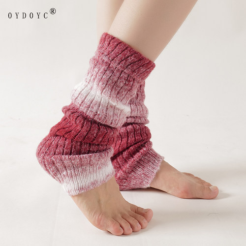OYDOYC 堆堆袜女新款袜套秋冬韩系复古小腿套袜针织渐变保暖袜子