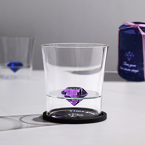 原创设计师水晶钻石威士忌酒杯