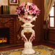 欧式 罗马柱子陶瓷落地花瓶摆件客厅电视柜大号干插花艺装 饰花盆高