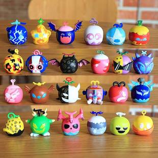 跨境blox fruits恶魔布鲁克斯果实游戏周边水果豹纹盒子儿童玩具