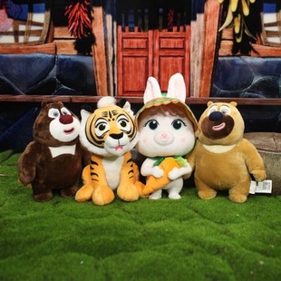 熊出没玩具小虎妞凯特熊大熊二光头强毛绒套装探险日记娃娃公仔