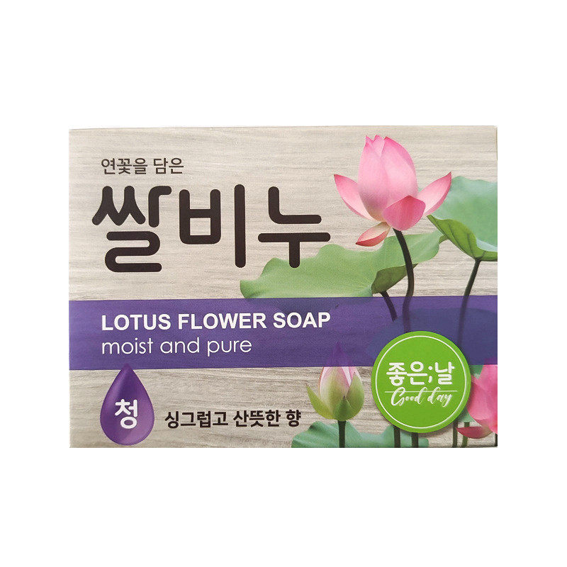 韩国进口奇净客大米皂清系RICEDAY莲花香皂荷花洁面洗脸洗澡洁面