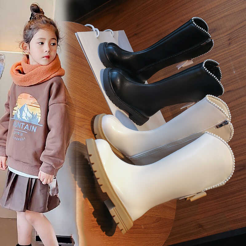 长筒靴春秋款防滑女童公主棉鞋