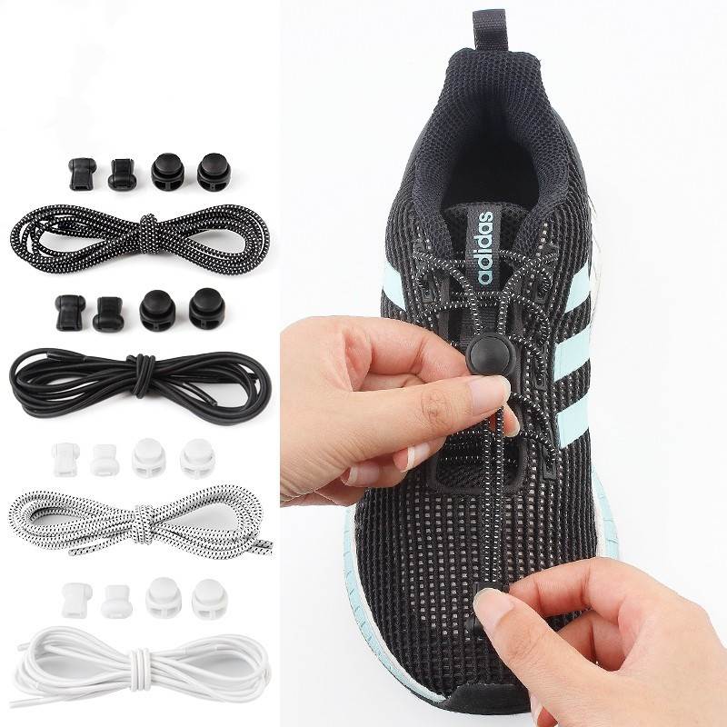 阿迪达斯鞋带圆适用黑白