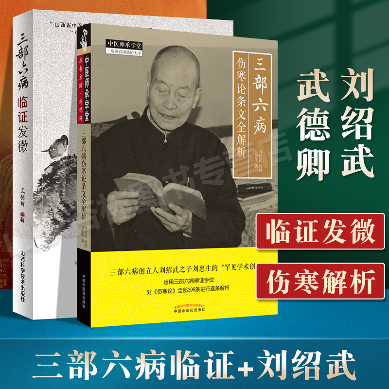 正版 三部六病临证发微+三部六病伤寒论条文全解析 刘绍武传授运用三部六病辩证学说对伤寒论全部398条进行逐条解析中医基础理论