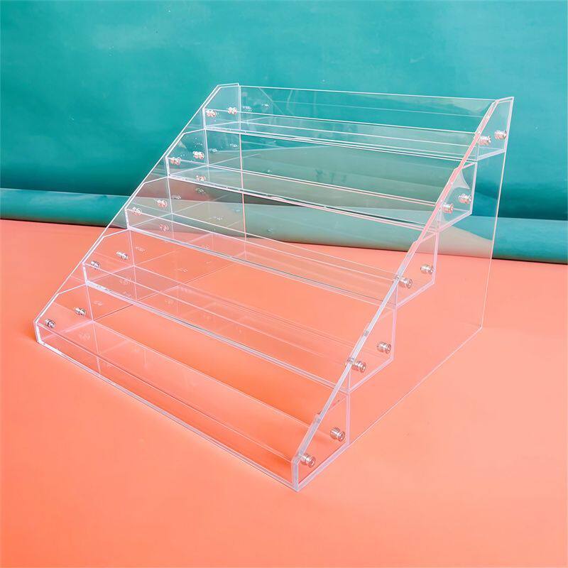 亚克力酒架手办玩偶阶梯陈列架多层香水化妆品收纳烟架桌面置物架