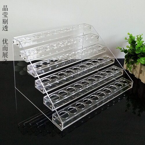 新款亚克力干粉架化妆品陈列架多层可拆装展示销售摆放