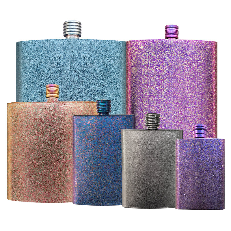 百事乐纯钛酒壶随身户外轻便携大小水壶耐强酸强碱真正无酒不能装