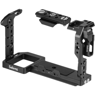 Selens/喜乐仕 索尼FX3/FX30相机兔笼单反快装板保护套配件适用NATO侧手柄微单兔笼手持云台稳定器摄影配件