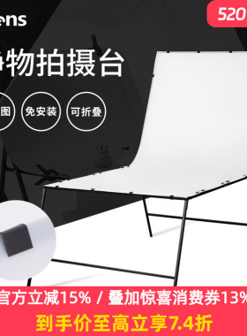 Selens静物台拍摄台产品摄影台旋转可折叠静物淘宝拍摄道具拍照背景摄影棚专业无影摄影白色桌面板工作台桌子