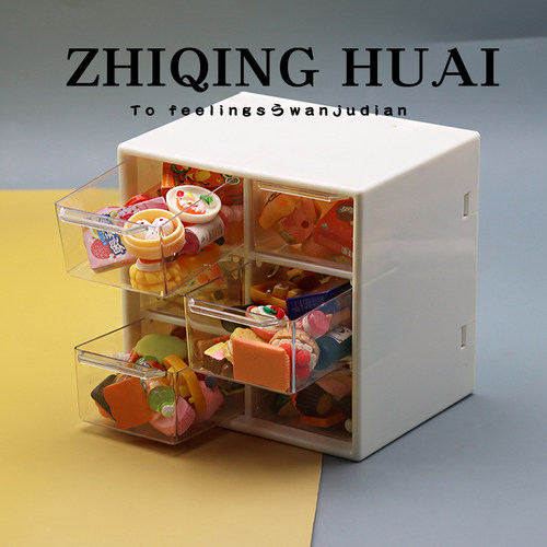 微缩迷你收纳柜仿真食玩厨房食物