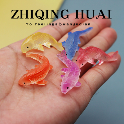 独立盲袋迷你仿真锦鲤鱼招财运彩
