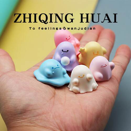盲袋可爱卡通雨衣小公仔超萌摆件