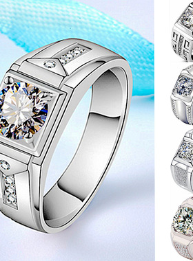 高级感ing潮时尚开口钻戒 个性微镶锆宝石钻戒欧美跨境亚马逊货源