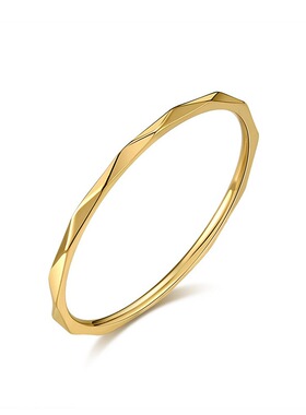 1mm菱形气质女士戒指 高级百搭细款指环欧美跨境叠戴关节戒手