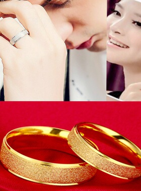 韩版小众情侣戒指环欧美跨境饰品