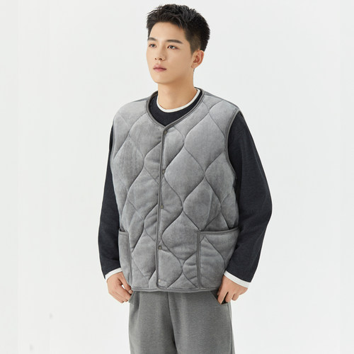 保暖棉马甲男加厚加绒冬季外套