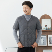 棉衣男轻薄内胆小棉袄羽绒棉内胆打底棉服中袖 坎肩保暖外套 秋冬季