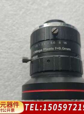 8mm工业相机镜头，10Mega Pixels高清像素，