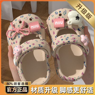 2026新款儿童沙滩凉鞋玛丽珍洞洞鞋女童夏季碎花蝴蝶结女孩公主鞋 — 6