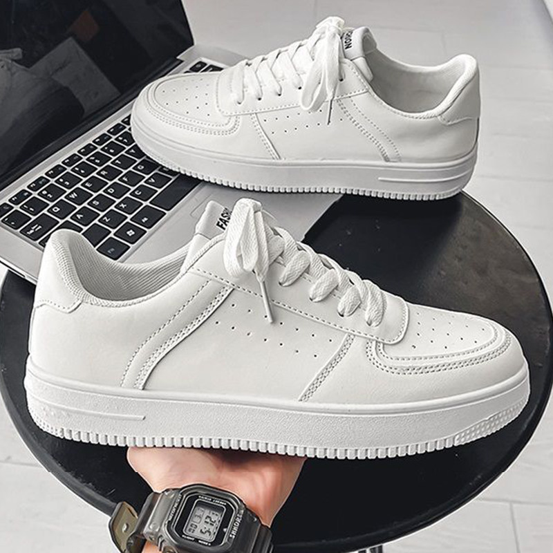 Ağ idman ayaqqabısı, unisex, yay üçün, sürüşməyən altlıq