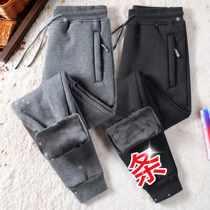 加绒加厚劳保卫裤男士直筒2025新款秋冬季大码干活穿的裤子工作裤