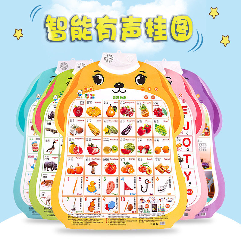宝宝有声早教挂图婴幼儿童认知学说话发声益智玩具识字点读书墙贴,玩具/童车/益智/积木/模型,玩具挂图/认知卡,淘宝优惠券,粉丝福利购,淘宝优惠卷