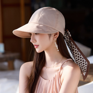 碎花蝴蝶结宽檐鸭舌渔夫帽子女遮阳防晒帽 新款 赵露思同款 2026夏季
