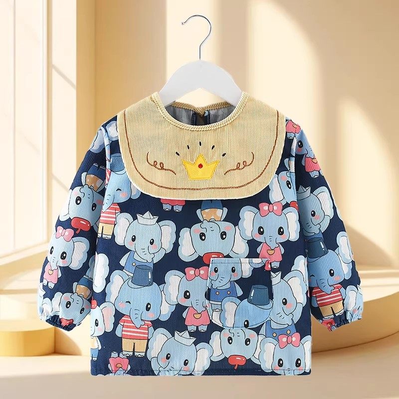 儿童罩衣秋冬季防水防脏幼儿园吃饭围兜宝宝围裙外出反穿护衣长袖,童装/婴儿装/亲子装,反穿衣/罩衣,淘宝优惠券,粉丝福利购,淘宝优惠卷