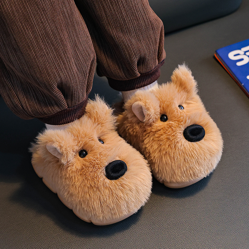 儿童棉拖鞋秋冬季新款男童卡通拖鞋中大童保暖小女孩宝宝女童棉鞋