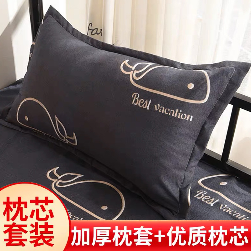 枕头套和枕芯一套成人单人一只装护颈椎助睡眠官方旗舰店正品整头