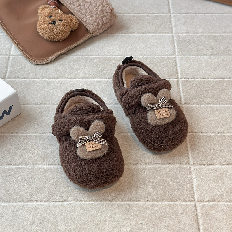 儿童棉鞋2025冬季新款男女童加绒保暖毛毛鞋女宝宝软底防滑豆豆鞋,童鞋/婴儿鞋/亲子鞋,棉鞋,淘宝优惠券,粉丝福利购,淘宝优惠卷