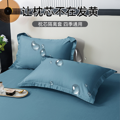 枕套一对装四季通用单个48cmx74cm轻奢高级感枕头套防口水防头油