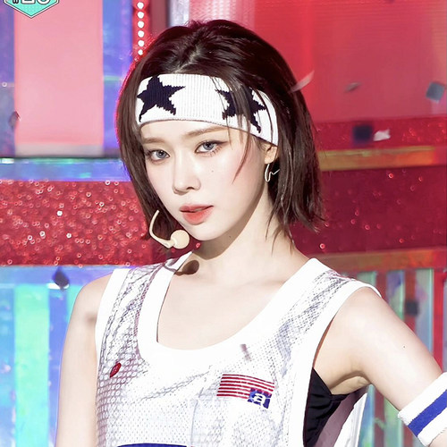 姜海粼haerin同款式五角星发带时尚简约运动健身束发带弹力头带女