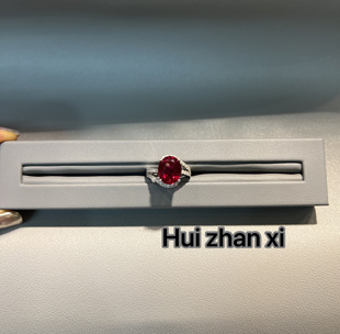 培育红宝鸽血红3ct主石秀气款 戒指 zhanxi Hui